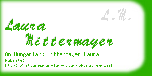 laura mittermayer business card